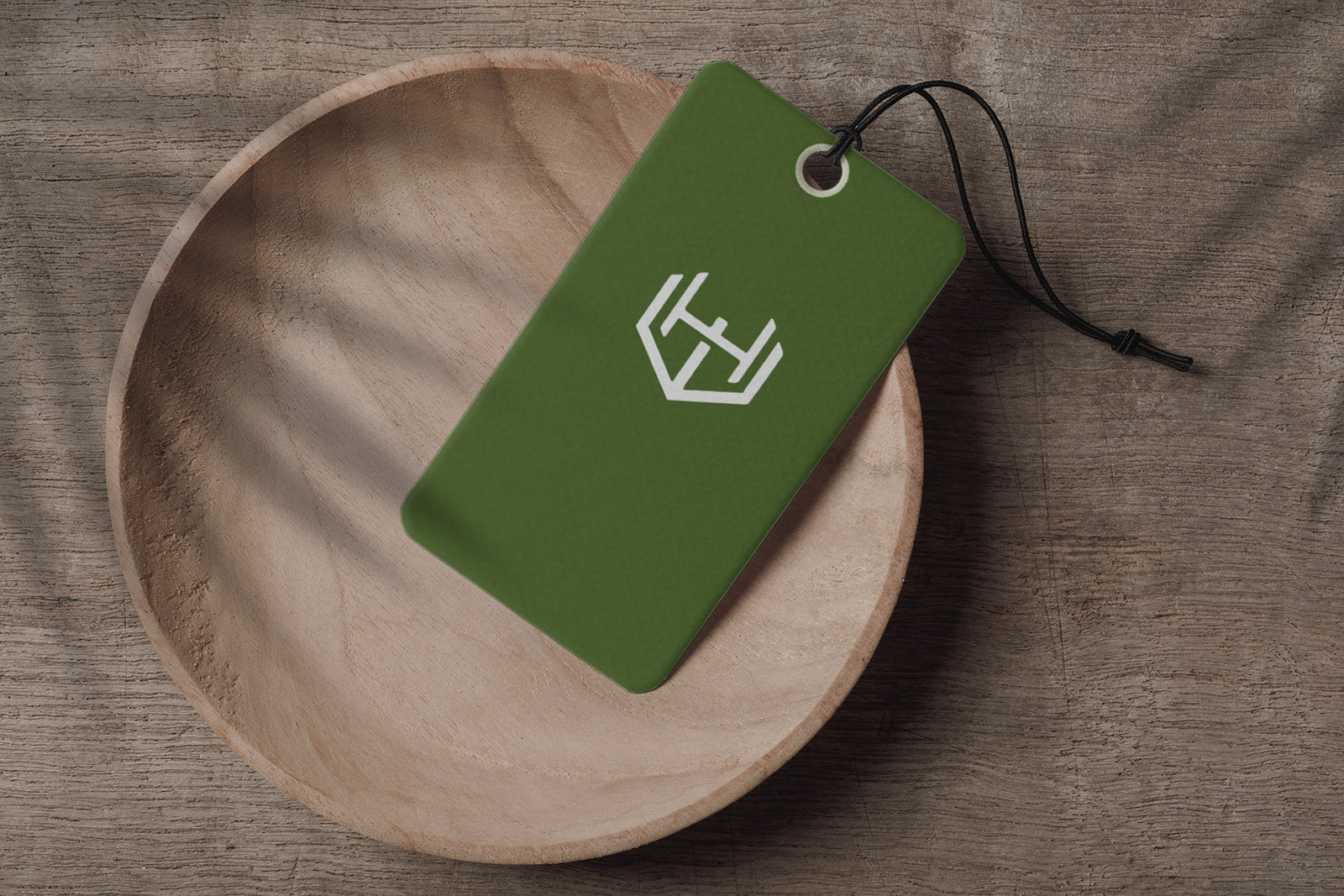 Étiquette verte écharpes Harry Wesson