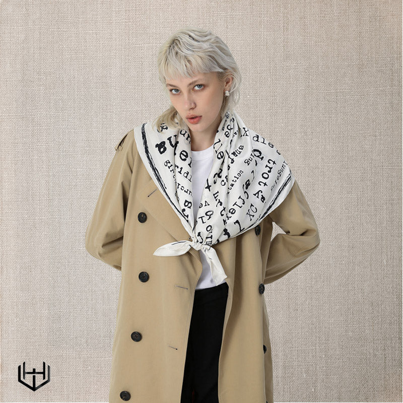 Carré en soie femme Harry Wesson 90 cm x 90 cm