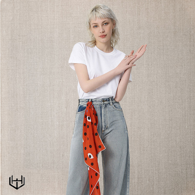 Carré en soie femme Harry Wesson 65 cm x 65 cm