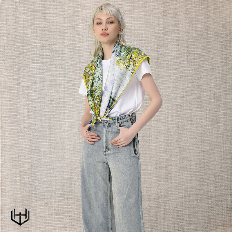 Carré soie femme Harry Wesson