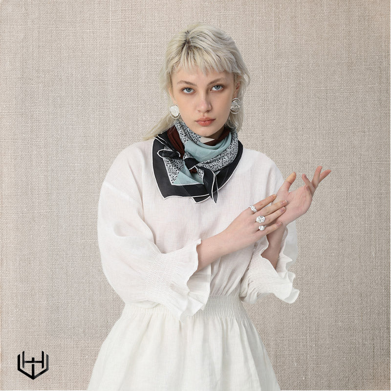 Carré soie femme Harry Wesson