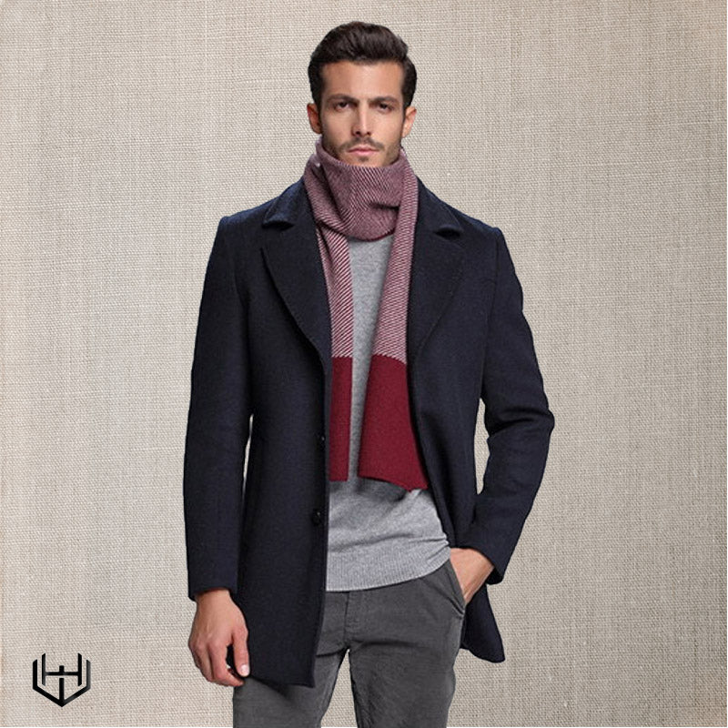 Echarpe en cachemire homme Harry Wesson 30 cm x 180 cm