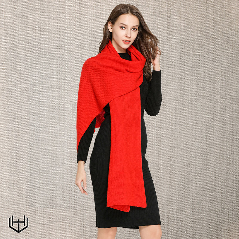 Echarpe femme cachemire Harry Wesson 40 cm x 200 cm