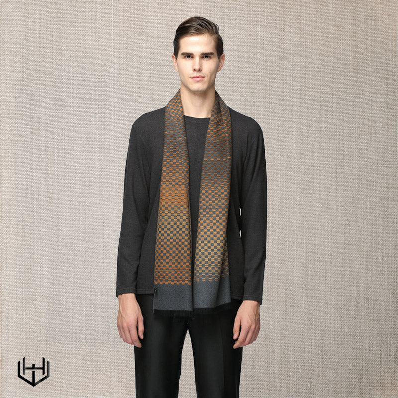 Echarpe soie homme Harry Wesson