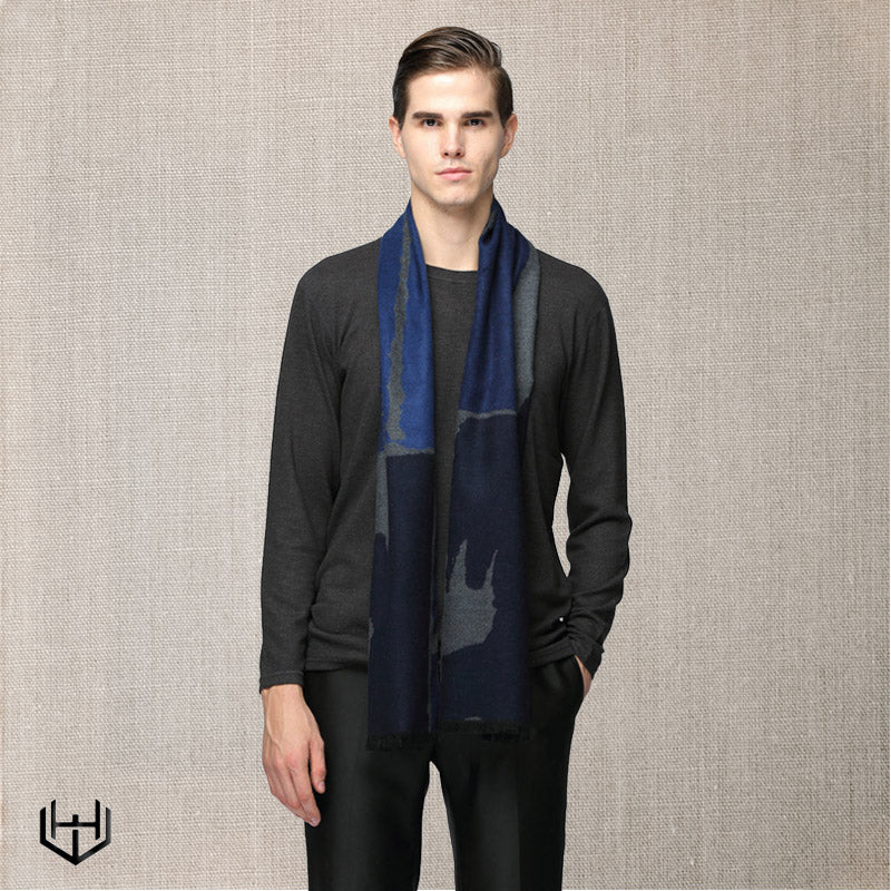 Echarpe soie homme Harry Wesson