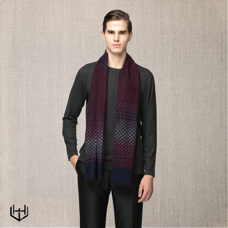 Echarpe soie homme Harry Wesson