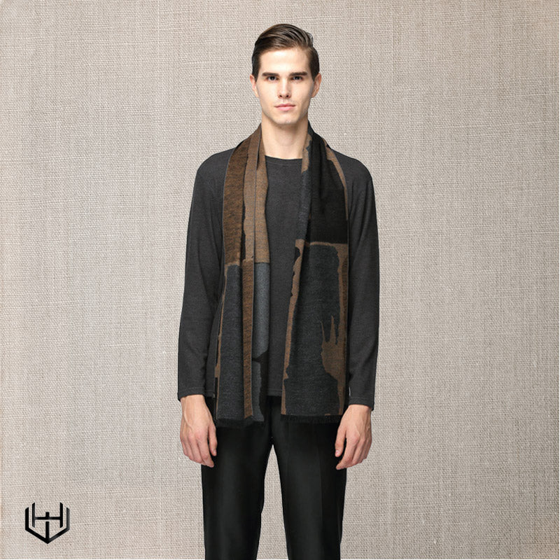 Echarpe soie homme Harry Wesson