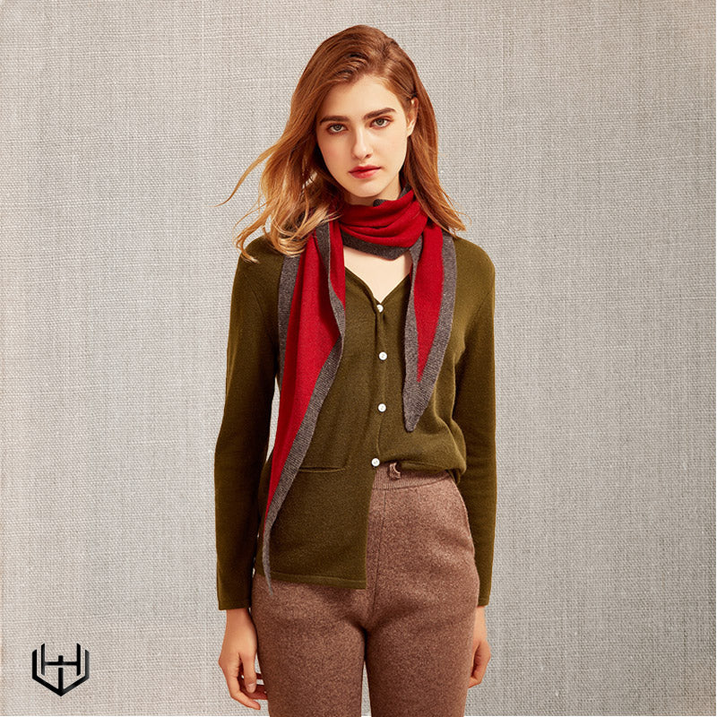 Foulard cachemire femme Harry Wesson 35 cm x 170 cm