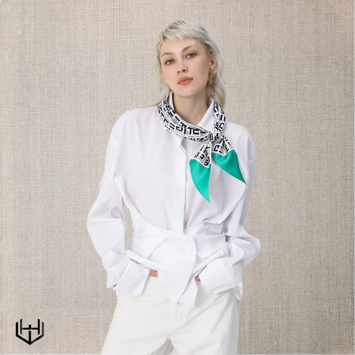 Foulard en soie Harry Wesson