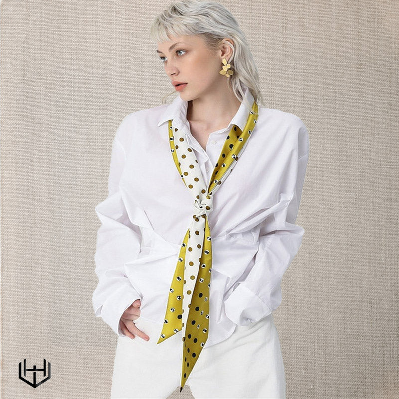 Foulard en soie femme Harry Wesson 10 cm x 180 cm